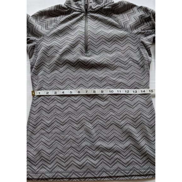 Eddie Bauer Half Zip Pullover Mock Neck Sweater Gray Athletic Medium - Picture 9 of 10